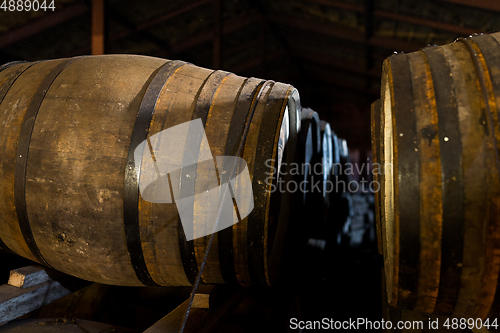 Image of Beer barrel at indoor