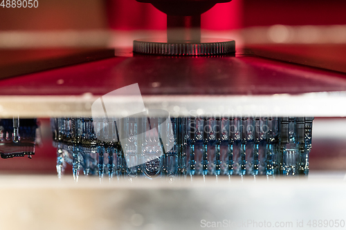 Image of 3D Printing Machine printing a piece of plastic