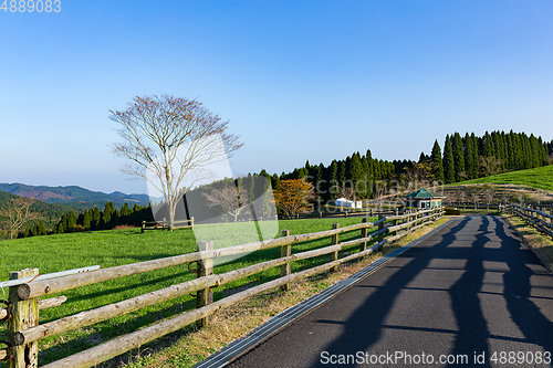 Image of Beautiful landscape and farm