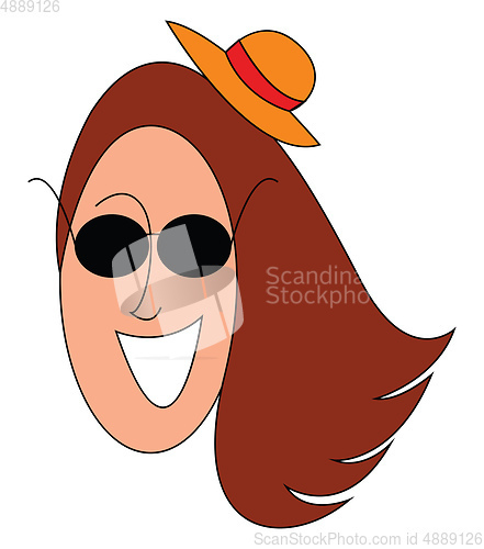 Image of A little yellow hat vector or color illustration