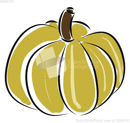 Image of Pumpkin illustration vector on white background 