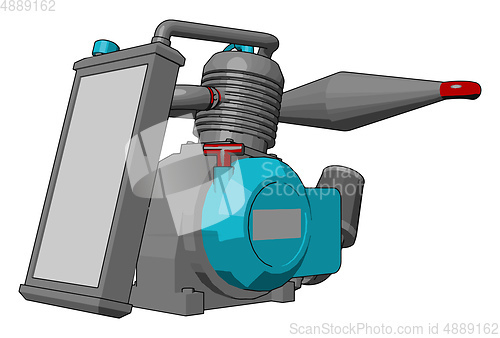 Image of Pump operated sprayer vector or color illustration