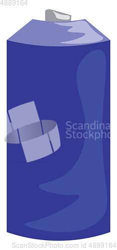 Image of A blue canister of spray paint to start the painting vector colo