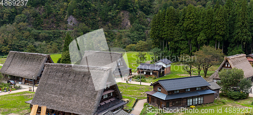 Image of Wooden house at Shirakawago of Japan