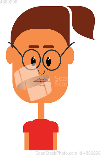 Image of Tall girl vector or color illustration