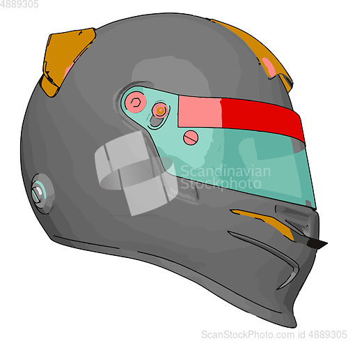 Image of Helmet a complete protection vector or color illustration