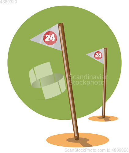 Image of Flags vector color illustration.