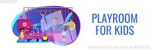 Image of Playroom for kids concept banner header