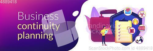Image of Business continuity and disaster recovery concept banner header