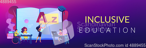 Image of Inclusive education concept banner header