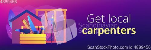 Image of Carpenter services concept banner header