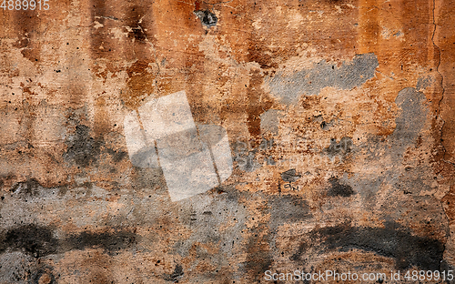 Image of Horizontal background textured of stone wall, copyspace ready for design, wallpaper