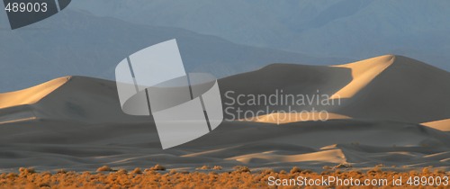 Image of Sand dunes at sunset in Death Valley California