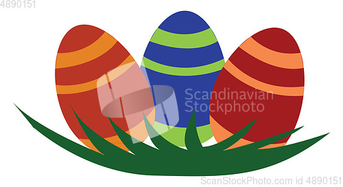 Image of Easter egg decoration vector or color illustration
