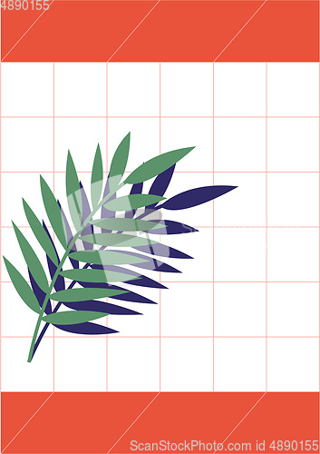 Image of An abstract plant vector or color illustration