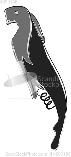Image of Clipart of stainless steel beer bottle opener, vector or color i