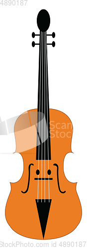 Image of Violin, vector or color illustration.