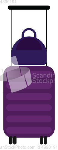 Image of Suitcase, vector or color illustration.