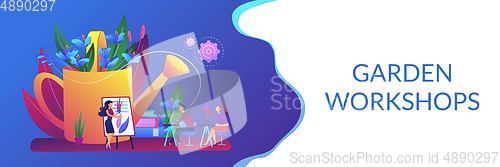 Image of Garden workshop concept banner header