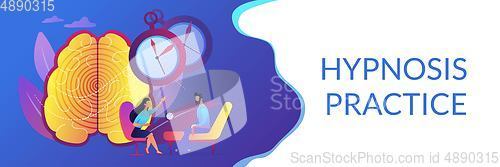 Image of Hypnosis practice concept banner header