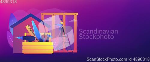 Image of Carpenter services concept banner header