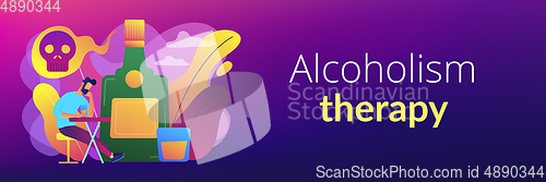 Image of Drinking alcohol concept banner header.