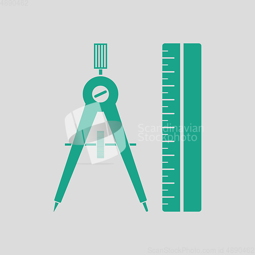 Image of Compasses and scale icon