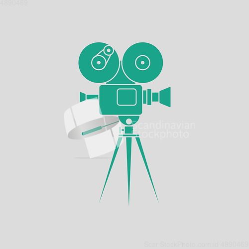 Image of Retro cinema camera icon