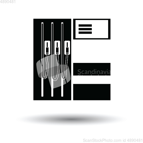 Image of First birthday cake icon Vector illustration