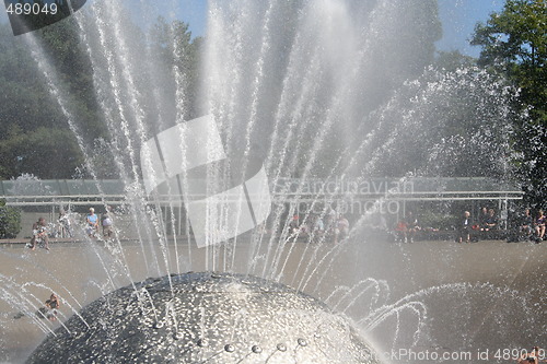 Image of Water Spraying from Fountain