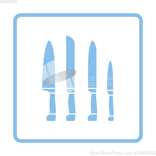 Image of Kitchen knife set icon