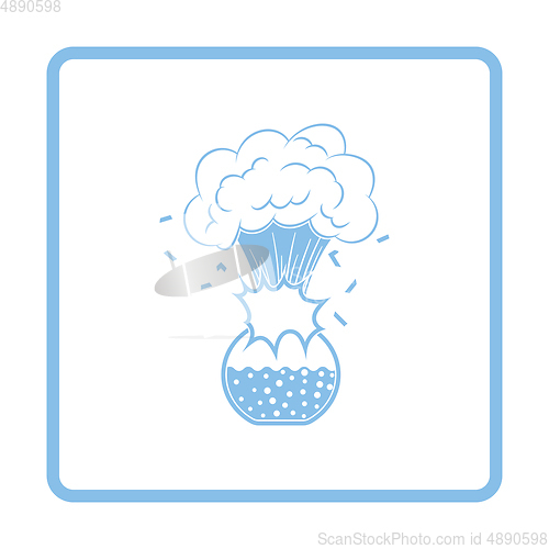 Image of Icon explosion of chemistry flask