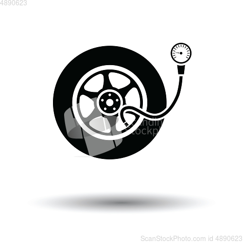 Image of Tire pressure gage icon