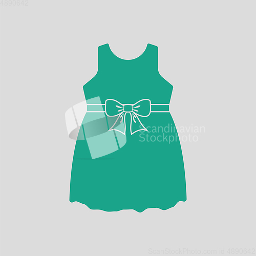 Image of Baby girl dress icon