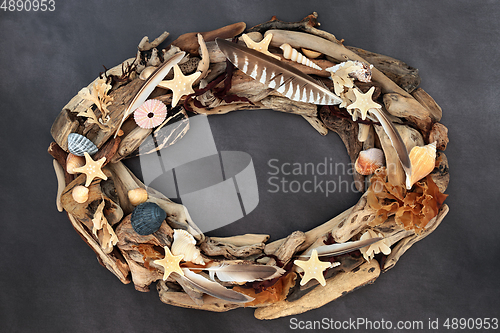 Image of Treasure of the Sea Abstract Wreath