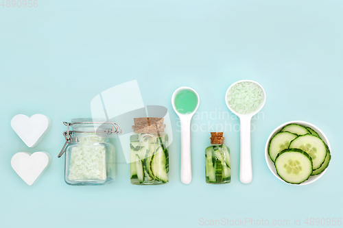 Image of Cucumber Natural Cosmetic Beauty Spa Treatment 