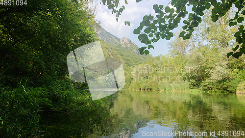 Image of River Cetina, Croatia. A beautiful landscape near Omis