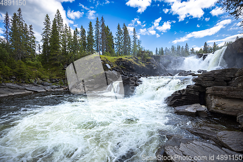 Image of Ristafallet waterfall in the western part of Jamtland is listed