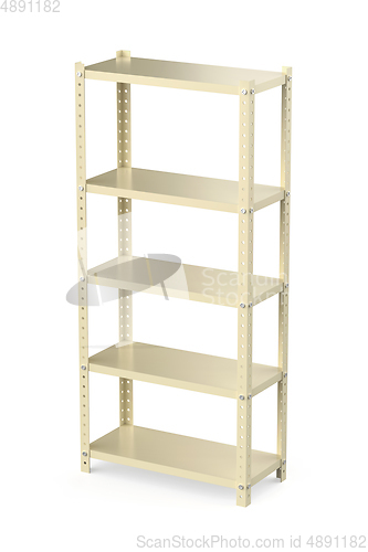 Image of Metal shelving unit