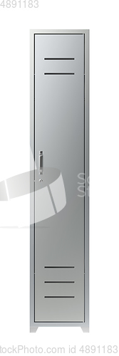 Image of Silver metal wardrobe