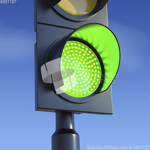 Image of Green traffic light
