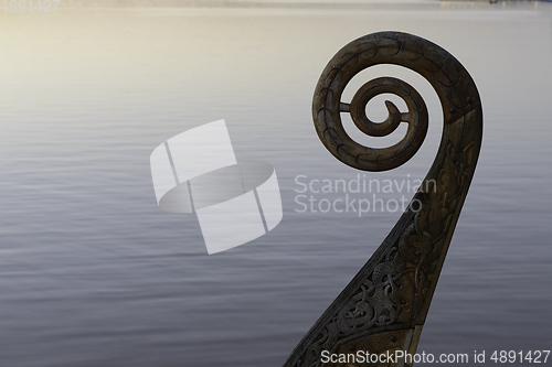 Image of Oseberg Vikingship detail