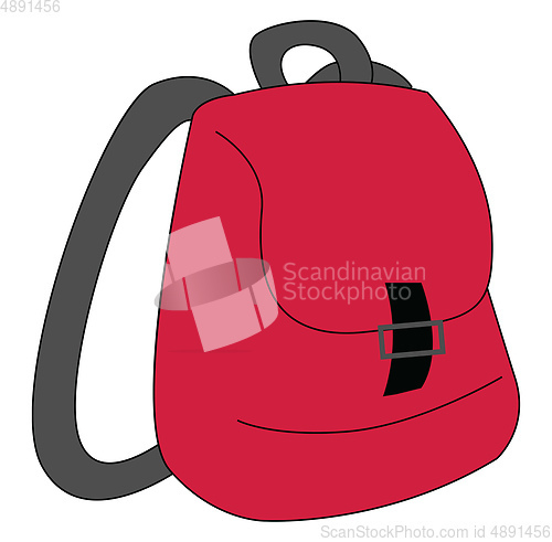 Image of Image of backpack, vector or color illustration.