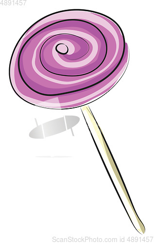 Image of Image of chupa chups - lollipop, vector or color illustration.