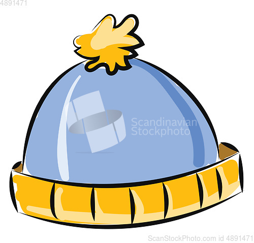 Image of Image of baby hat, vector or color illustration.