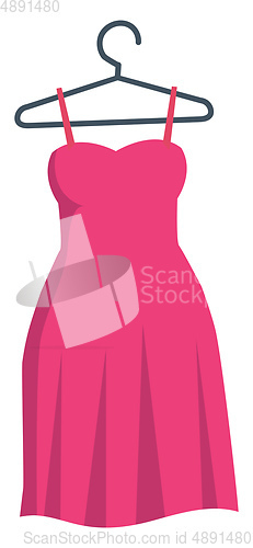 Image of Image of dress, vector or color illustration.