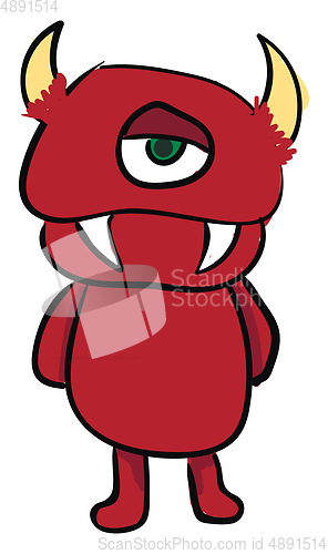 Image of Scarlet character, vector or color illustration.