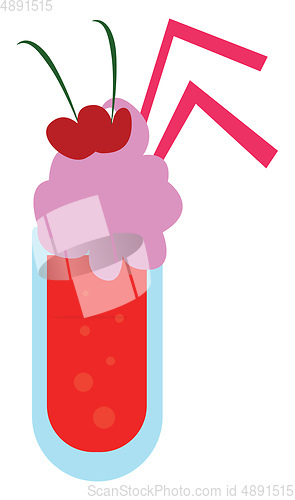 Image of Image of drink- cocktail, vector or color illustration.