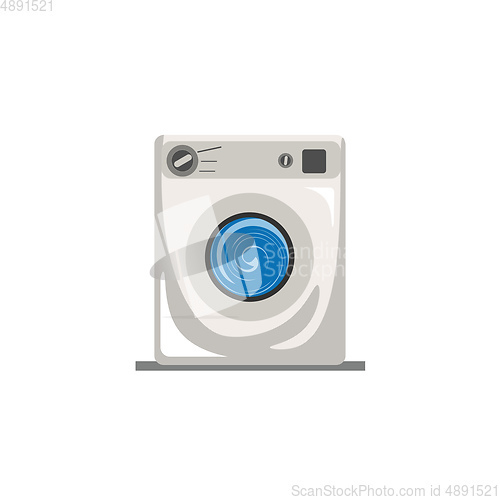 Image of Clipart of the completely automatic front load washing machine i