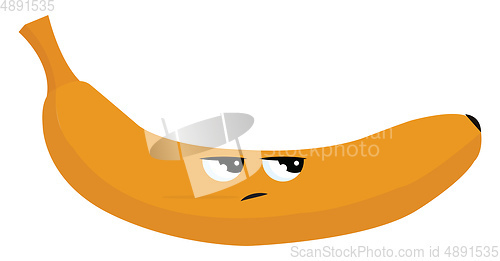 Image of Image of angry banana, vector or color illustration.